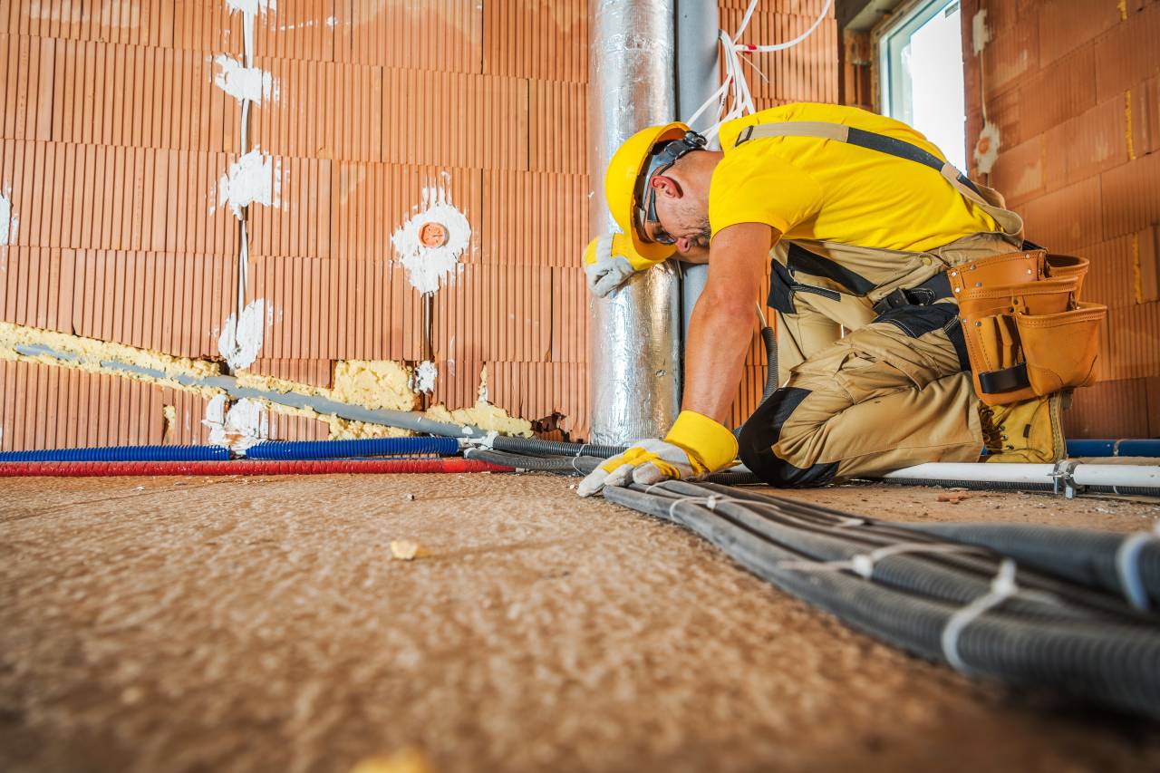 floor-based-electrical-cables-installation